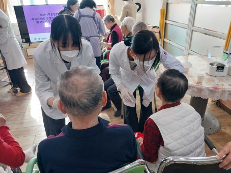 유원대학교 치위생학과, 로뎀나무요양원에서 구강건강관리 봉사활동 실시